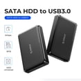 thumbnail image 1 of ORICO Hard Drive Enclosure 3.5, Tool Free USB 3.0 External Hard Drive Enclosure for 3.5 2.5 Inch SATA III/II/I SSD HDD Up to 20TB, Support UASP, Trim, with 12V/2A Power Adapter, 1 of 8