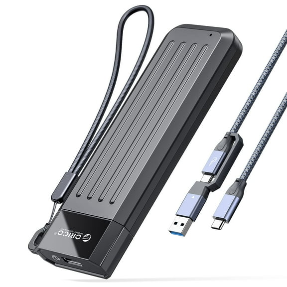 ORICO M.2 NVMe Enclosure Adapter Max 4TB External Hard Drive Enclosure-10 Gbps（No Drive)