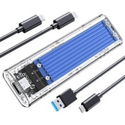 ORICO M.2 NVMe Enclosure USB3.1 Gen2 Type-C 10Gbps M Key NVMe Enclosure Max 2TB for 2230/2242/2260/2280 SSD(No Drive)