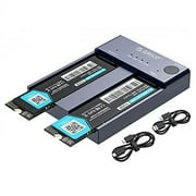 ORICO NVMe M.2 SSD Enclosure Clone Dual-Bay Offline Cloner Duplicator 10Gbps USB C to NVMe m.2 Docking Station for PCIe M-Key SSDs-Max 8TB(2*4TB)