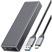 ORICO SATA M.2 Enclosure Tool-Free Aluminum External Hard Drive Enclosure Case for M Key PCIe & B+M Key 2230/2242/2260/2280 M.2 SSDs