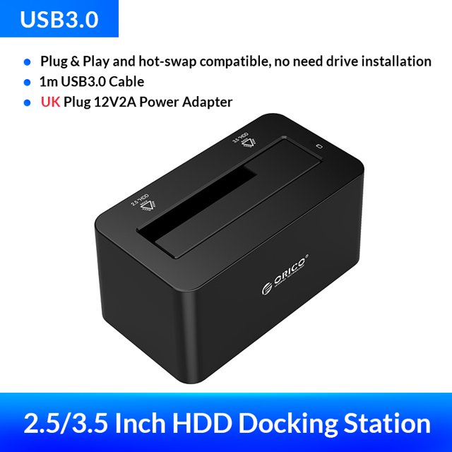 ORICO SATA to USB 3.0 Hard Drive Docking Station for 2.5''/ 3.5" SSD