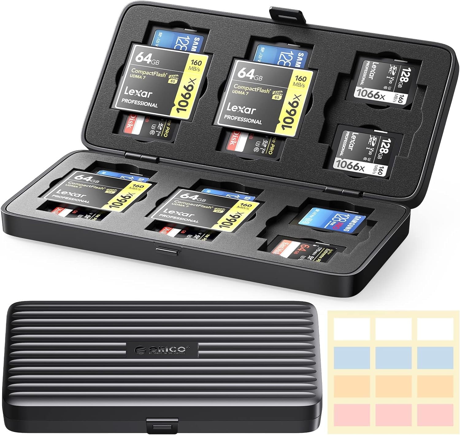 ORICO SD Card Holder, Water-Resistant SD Card Storage, Professional ...