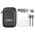 thumbnail image 1 of ORICO Transparent HDD Case SATA to USB 3.0 Hard Drive Case External 2.5'' HDD Enclosure for HDD SSD Disk Case Box Support UASP, 1 of 7