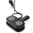 thumbnail image 1 of ORICO Travel Power Strip, 4 Outlets 3 USB Ports (1 USB C) with 4FT Wrap-Around Extension Cord, Compact Cruise Approved Power Strip No Surge Protector, Flat Plug for Hotel Dorm Essentials(Black), 1 of 9