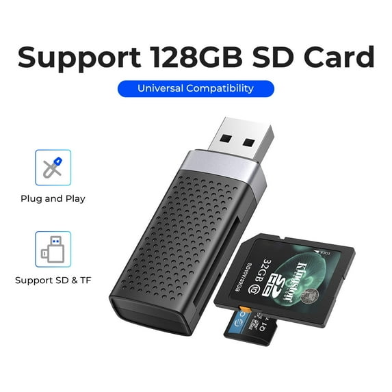 ORICO USB 3.0 USB C 4in1 SD TF MS CF Card Reader Memory Adapter w/ 15cm Cable