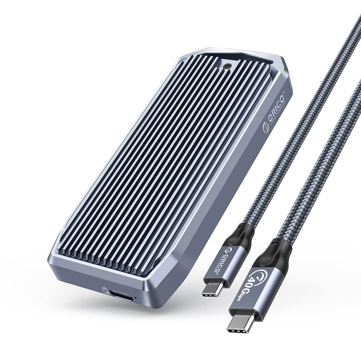 ORICO USB4.0 M.2 SSD Enclosure 40Gbps NVMe M.2 Enclosure Type-C to M Key B+M Key 2280 Aluminum External SSD Reader Case Compatible with Thunderbolt ORICO USB4.0 M.2 SSD Enclosure 40Gbps NVMe M.2 Enclosure Type-C to M Key B+M Key 2280 Aluminum External SSD Reader Case Compatible with Thunderbolt