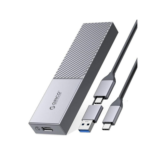 Orico m 2 nvme sata ssd enclosure adapter with 2 in 1 cable usb 3 2 gen