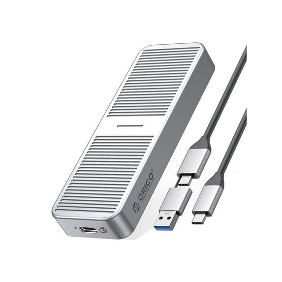 ORICO m.2 Nvme Enclosure Aluminum External Hard Drive Enclosure 20Gbps USB3.2 Gen2x2 USB-C Pcie Adapter for m.2 SSD (4 TB)