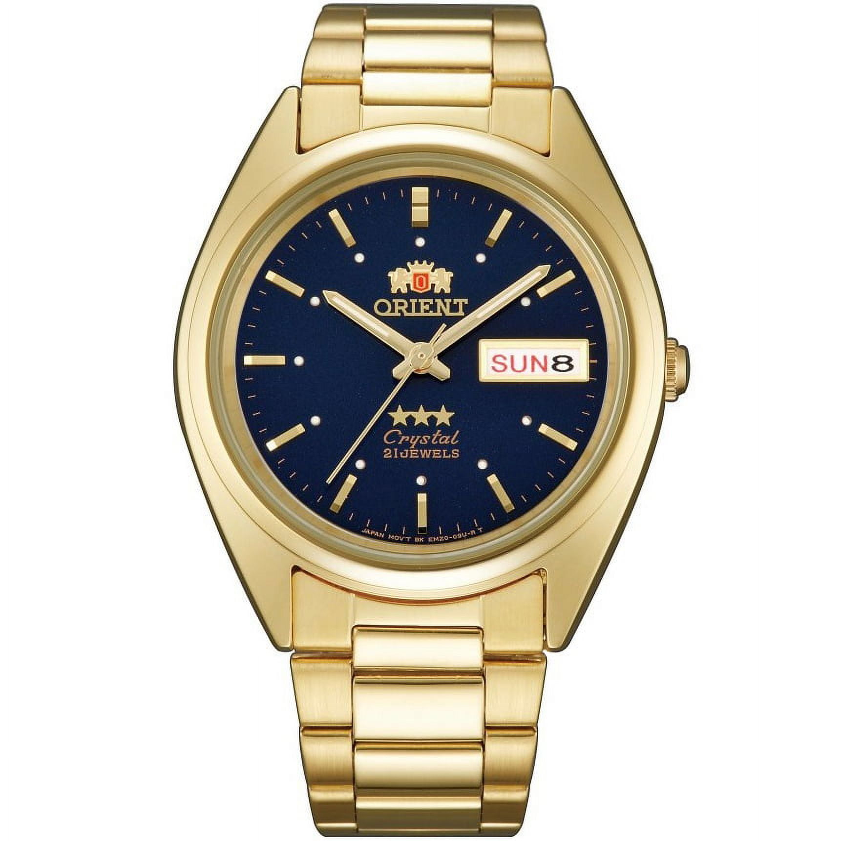 ORIENT 3 Star Gold Tone Automatic Watch with Dark Egypt Ubuy