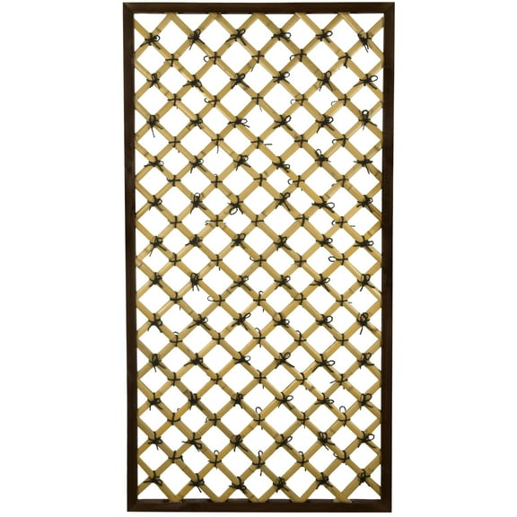 ORIENTAL FURNITURE Handmade Tall Traditional Bamboo Trellis (China)