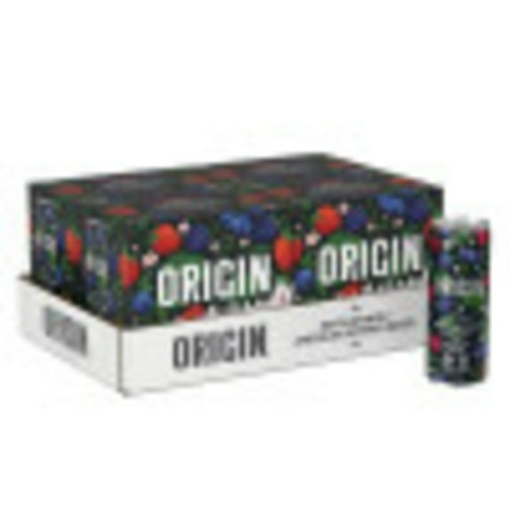 ORIGIN Berry Flavor Sparkling Water, 12 Fl Oz, Aluminum Cans (24 Count)