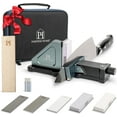 thumbnail image 1 of ORIGINAL ADJUSTABLE ROLLING KNIFE SHARPENER KIT: Adjustable Height, 30 Angle Options, 5 Removeable Whetstone Plates, Leather Strop with Travel Case - Kitchen Knife Sharpener, 1 of 3