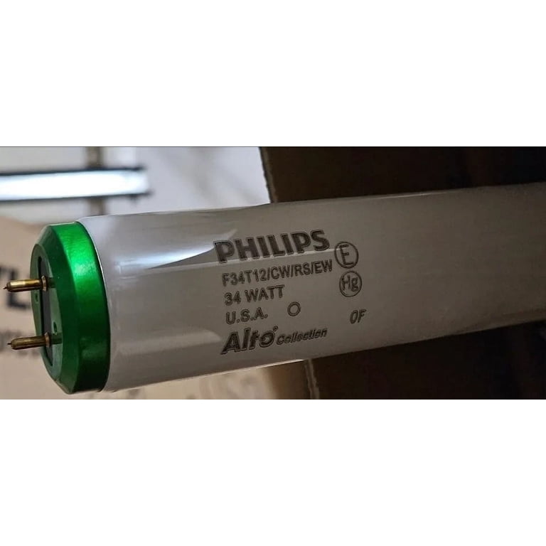 Philips 34W F34T12/CW/RS/EW Fluorescent Tube Bulb 48 Inch Bi-Pin