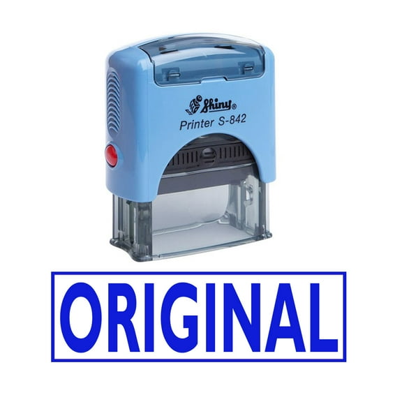 ORIGINAL Self Inking Rubber Stamp Custom Shiny Office Stationary Stamp