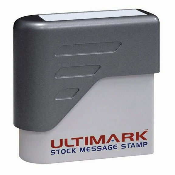 ORIGINAL, Ultimark Pre-inked Message Stamp, 3/8 X 1-3/8 Inch Imprint, Blue Ink