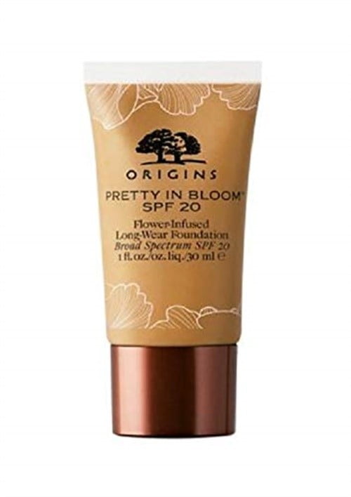 ORIGINS FOUNDATION 1.0 OZ DEEP NEUTRAL ORIGINS/PRETTY IN BLOOM FLOWER-INFUSED LONG-WEAR FOUNDATION (610) 1.0 OZ DEEP WITH OLIVE NEUTRAL UNDERT