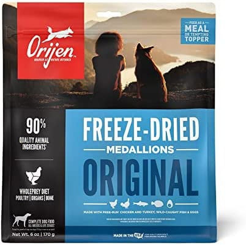 ORIJEN Original FreezeDried Dog Food, 6oz, High Protein, Grainfree