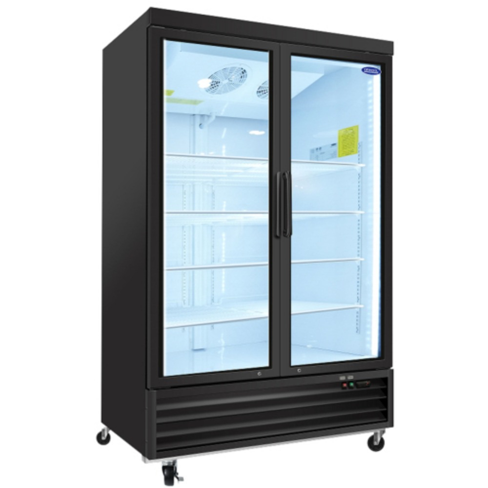 ORIKOOL Glass Door Merchandiser Refrigerator 44.7 Cu.ft Swing Door
