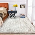 thumbnail image 1 of ORINOVA 5x7 Area Rug White And Gray Washable Shaggy Faux Sheepskin Fur Rug For Living Room Large Nursery Rug Teen Room Home D?cor, 1 of 8