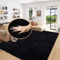 thumbnail image 1 of ORINOVA Black Washable Area Rugs 6x9 Rugs For Living Room Faux Rabbit Fuzzy Fur Rug For Bedroom Nursery Rugs Room D?cor, 1 of 10