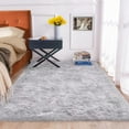 thumbnail image 1 of ORINOVA Gray Furry 5x7 Area Rugs For Bedrooms Faux Sheepskin Fur Rug Washable Carpet For Living Room Shag Nursery Rug, 1 of 8