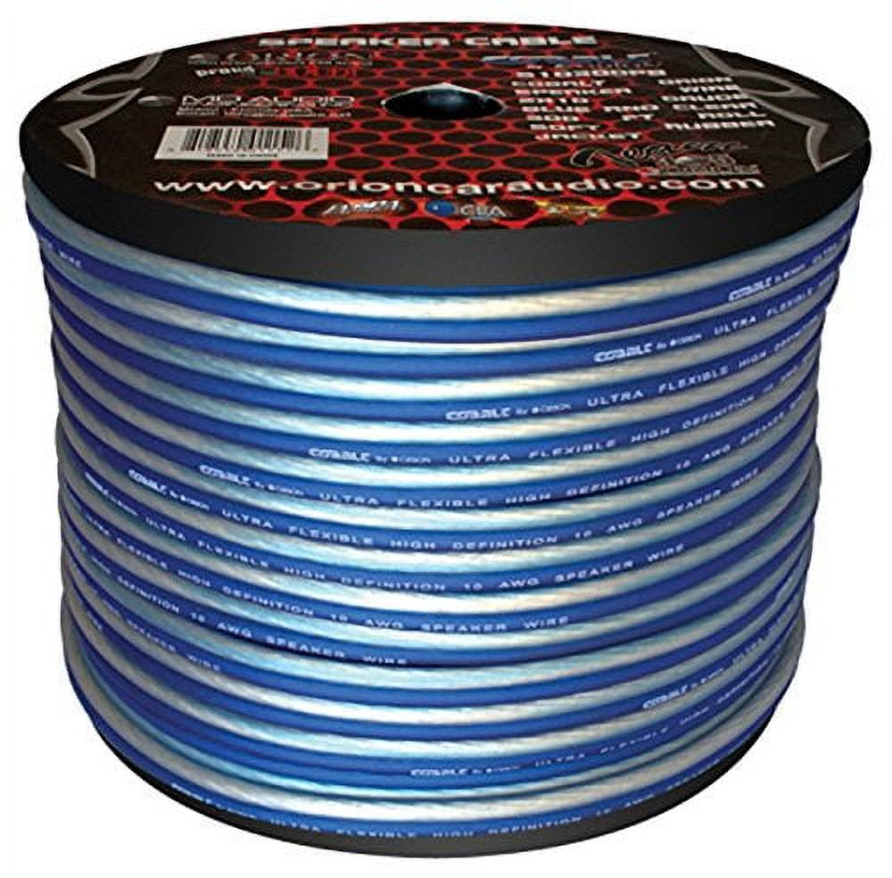 Cobalt Orion Speaker Wire 10 Gauge Blue/Clear 300ft