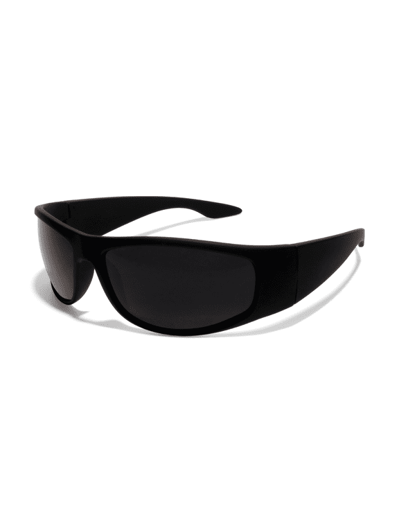 ORION Wrap Around UV400 Slim Super Dark Sunglasses