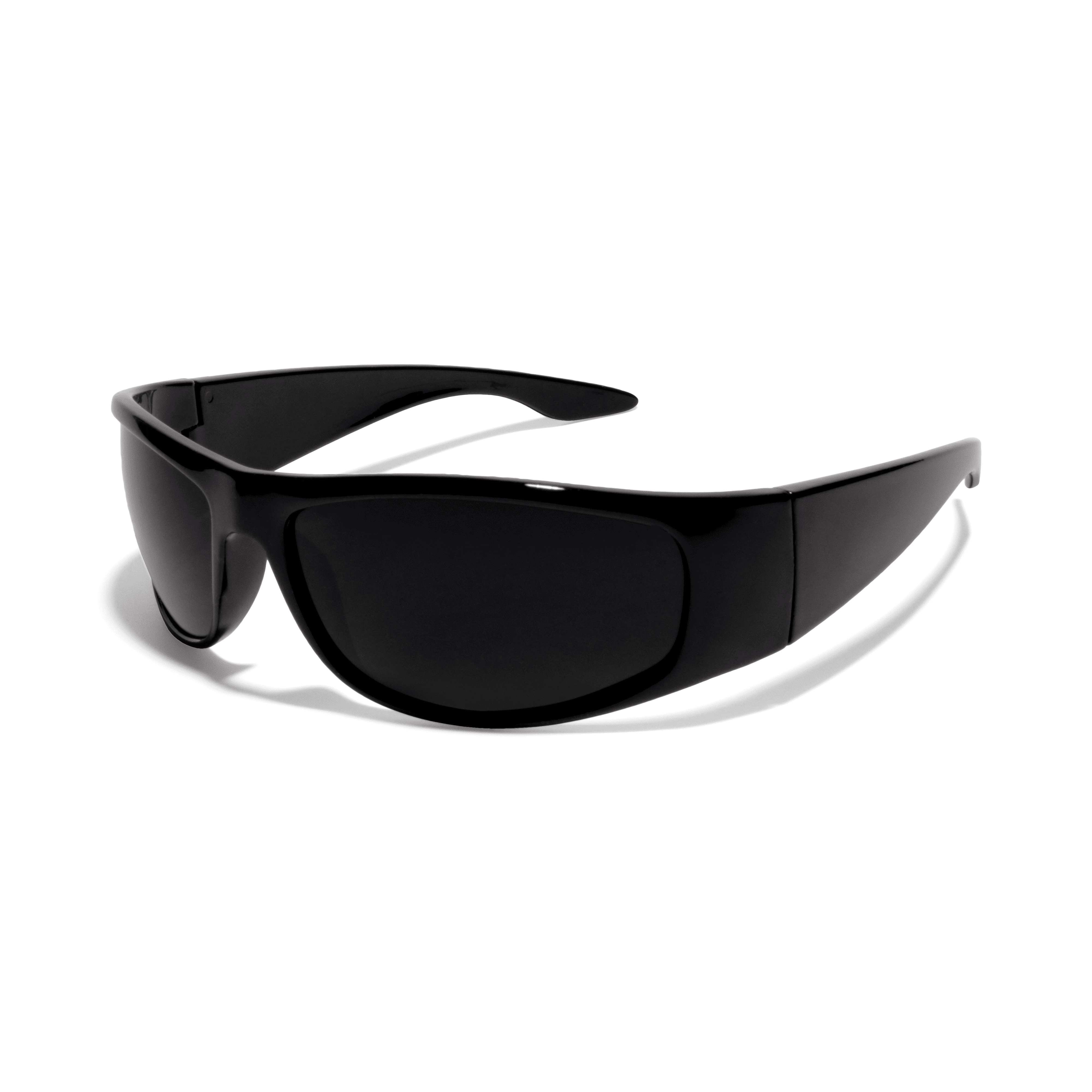 ORION Wrap Around UV400 Slim Super Dark Sunglasses