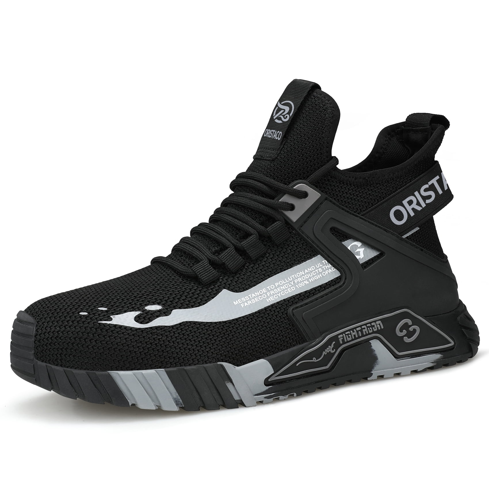 ORISTACO Steel Toe Work Safety Sneakers 0296 Grey 42 - Walmart.com