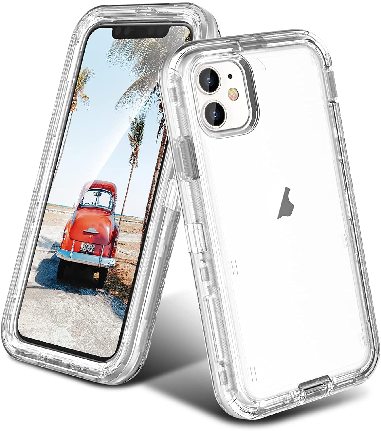 ORIbox Case Compatible with iPhone 12 and iPhone 12 Pro, Heavy Duty  Shockproof Anti-Fall Clear case Crystal Clear