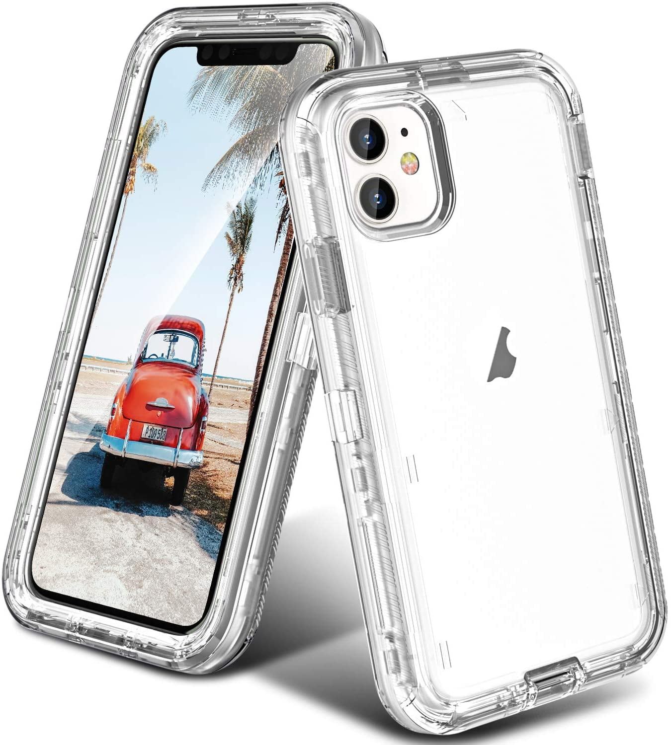 ORIbox Case Shockproof Back Cover for iPhone 11, Clear Walmart