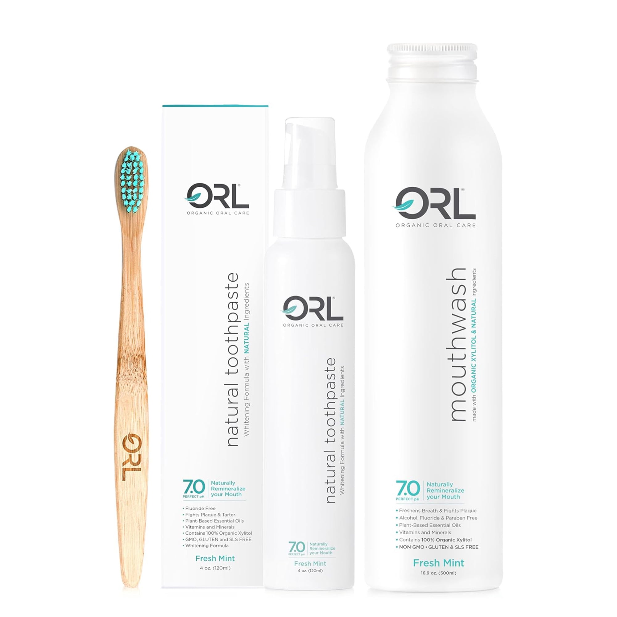ORL Fresh Mint Mouthwash & Toothpaste Bundle Walmart