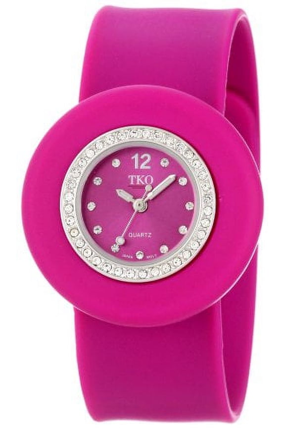 ORLOGI Women's TK598-FS Ice Mini Crystal Slap Watch