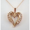 thumbnail image 1 of ORLOV DIAMONDS 0.50Ct Round Cut Moissanite Heart Shape Pendant 14K Yellow Gold Plated, 1 of 4