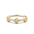 thumbnail image 1 of ORLOV DIAMONDS 1.55Ct Round Cut Moissanite 14k Yellow Gold Plated Wedding Ring for Women, 1 of 5