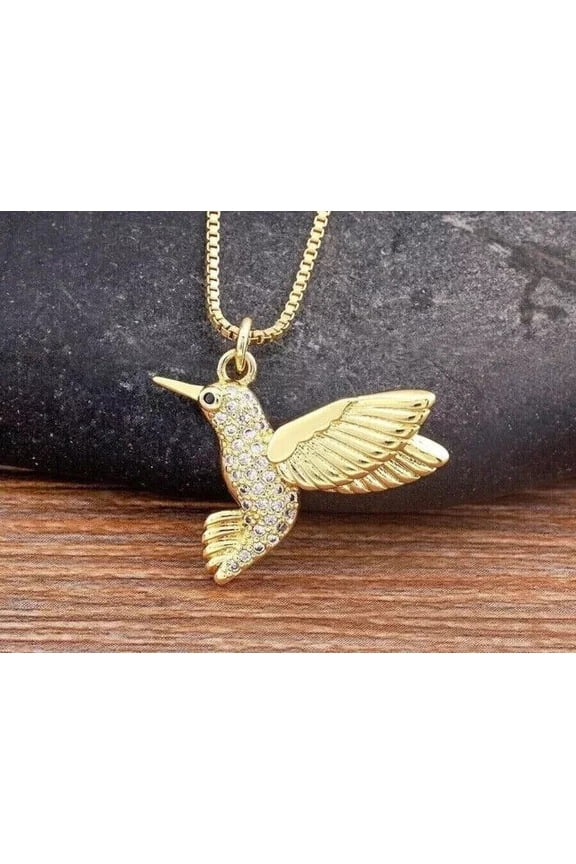 Round Moissanite Women's Journey Pendant Necklace 14K Yellow Gold Finish