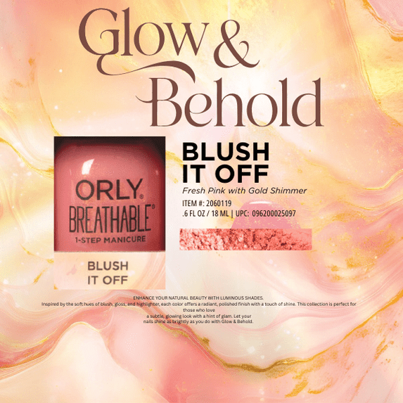 ORLY Breathable Nail Lacquer Blush it Off .6 fl oz #2060119
