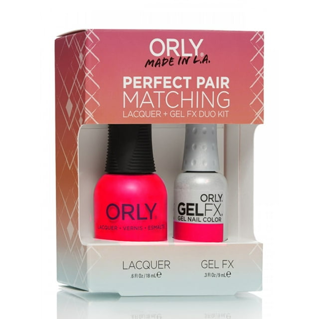 ORLY- Nail Lacquer Duo Kit-Neon Heat  (Lacq + Gel)
