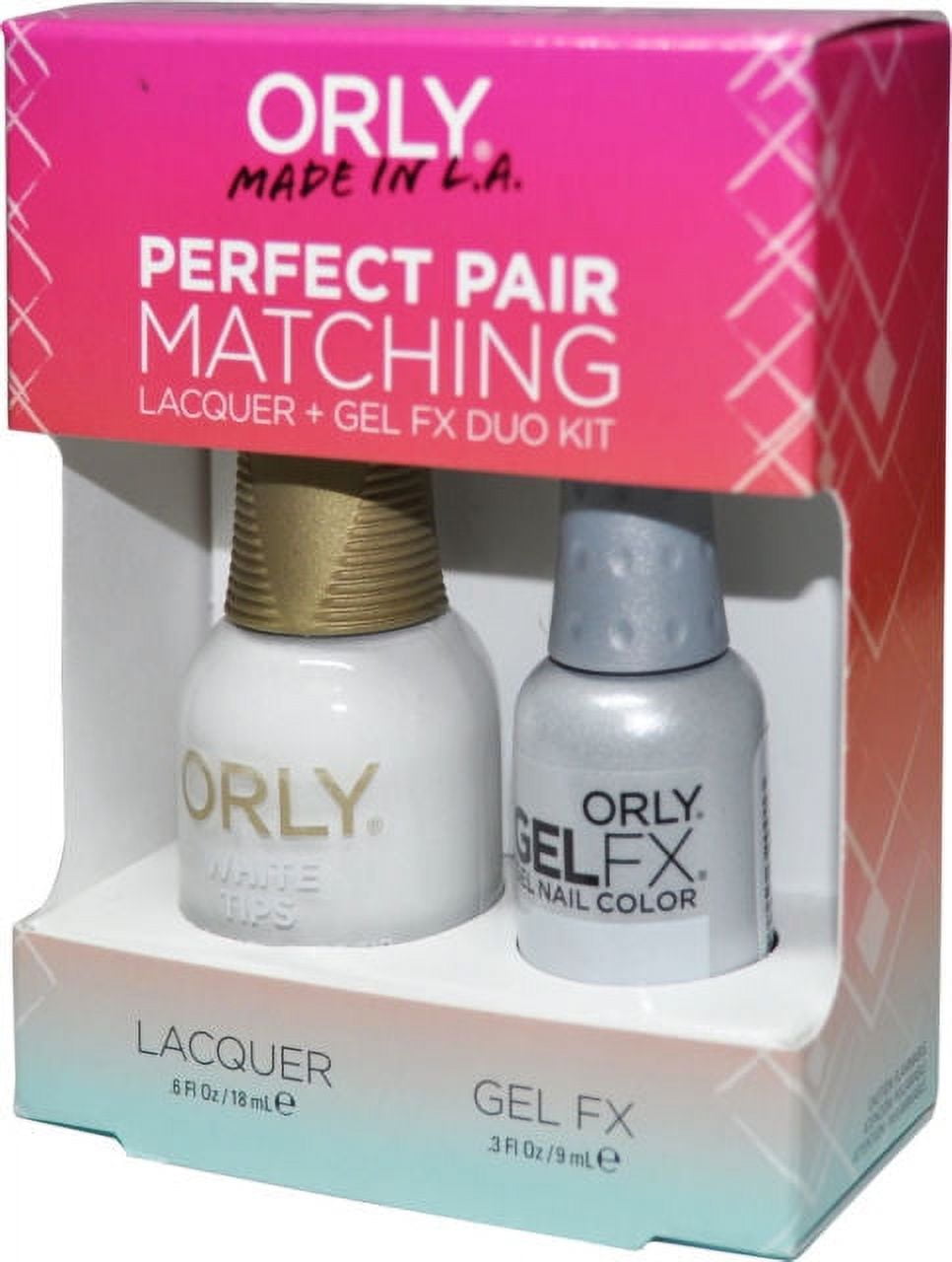 ORLY- Nail Lacquer Duo Kit-White Tips  (Lacq + Gel)