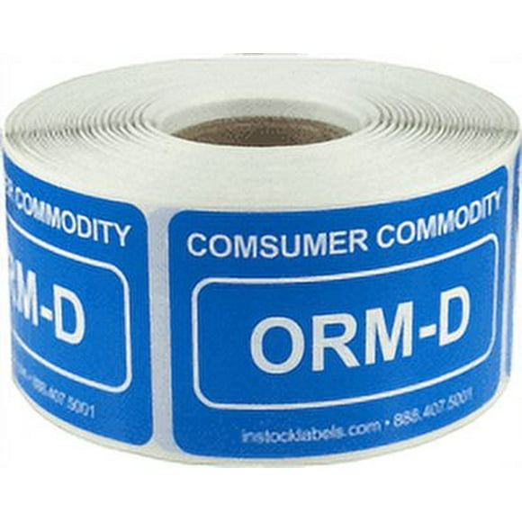 ORM-D Labels Consumer Commodity | 1.5 x 2.375 Inch | 500 Pack
