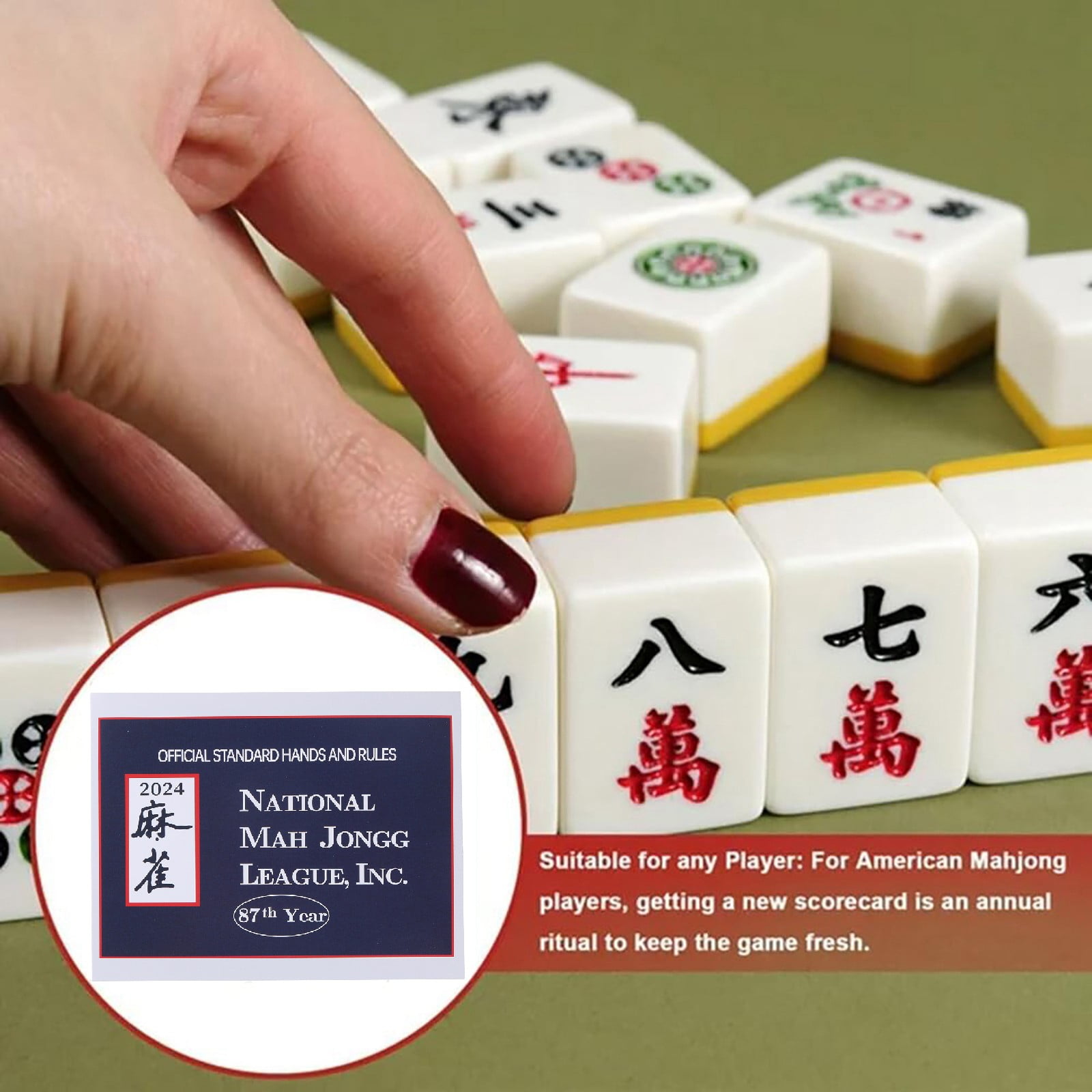 ORMARKET 20222025 New Mahjong League Mahjong Tiles,National Mahjong
