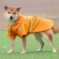 thumbnail image 1 of ORMARKET_Pet Dog Raincoat Hooded - Adjustable Waterproof Dog Rain Jacket Lightweight Reflective Dog Rain Coat Pet Slicker for Small Medium Large Dogs(Orange,M), 1 of 4