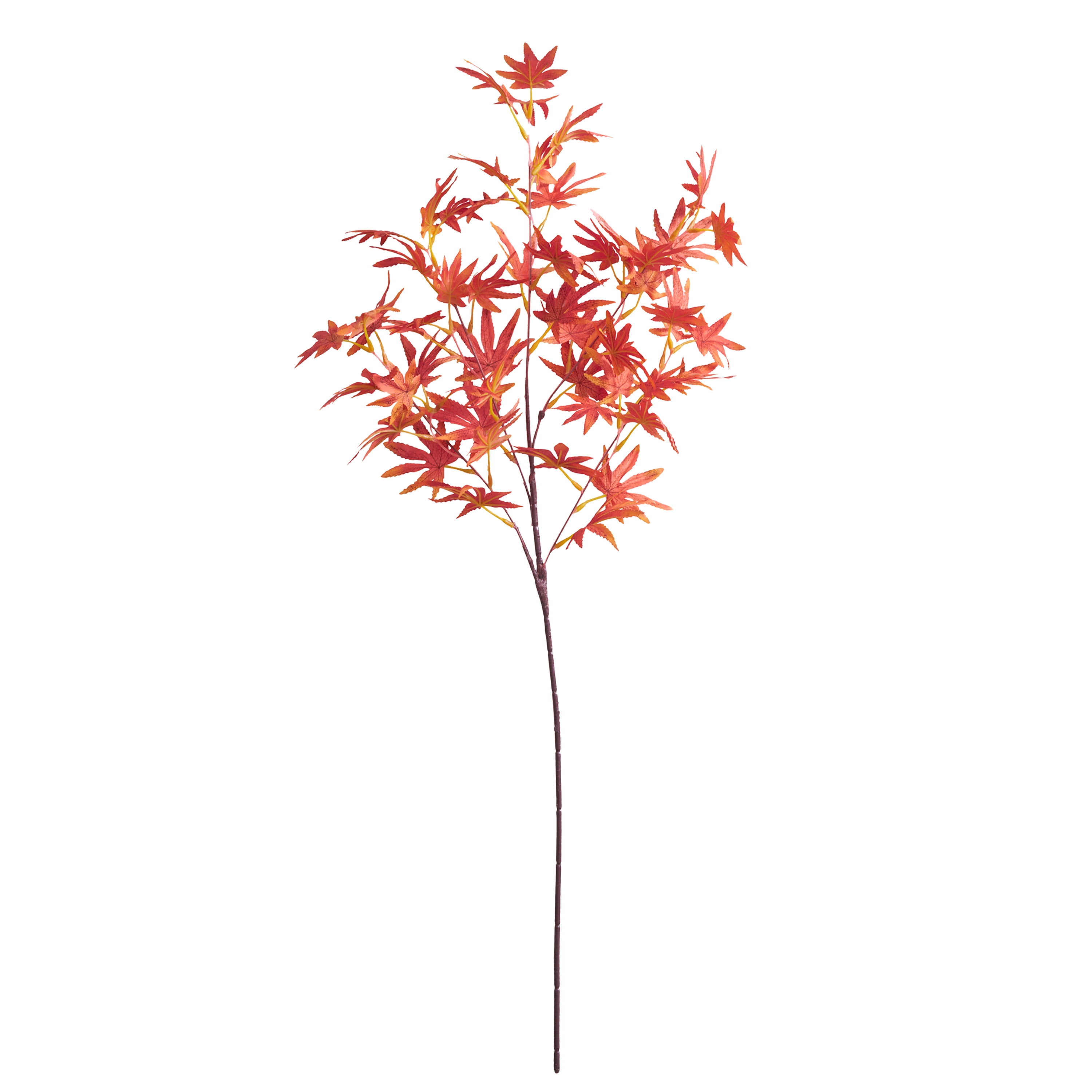 Mainstays 32 in Indoor Orange Maple Leaf Artificial Stem - Walmart.com