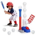 thumbnail image 1 of T Ball Set Toys, Baseball Sports & Outdoors Toy with 6 Balls & Auto Baseball Launcher, T Ball Set for 2 3 4 5 Year Old - Blue, 1 of 8