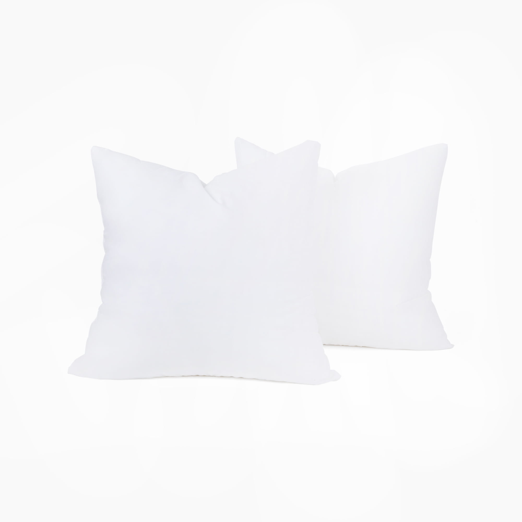 Elegant Comfort 12 x 12 Pillow Inserts - Set of 2 - Square Form Throw Pillow  Inserts with Poly-Cotton Shell and Siliconized Fiber Filling - Ideal for  Couch and Bed Pillows, 12 x 12 inch 
