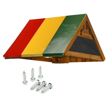 OROMYO Swing Set Replacement Tarp 52" x89" Waterproof Kids Playground Roof Canopy Cover Outdoor Swingset Slide Sun Shade Proof Tarp Replacement Sunshade for Children Outdoor Sunproof