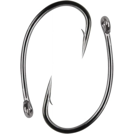 OROOTL 180pcs Carp Fishing Hooks Barbed, High Carbon Steel Curved Fishing Hooks Circle Shank Bait Jig Hooks for Freshwater Saltwater Size 2 4 6 8