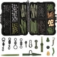 thumbnail image 1 of OROOTL 230pcs Carp Fishing Tackle Box Kit Carp Fishing Rigs Making Accessories Carp Swivel Snaps Helicopter Rigs Leader Clips Rubber Sleeves Carp Fishing Terminal Tackle, 1 of 6