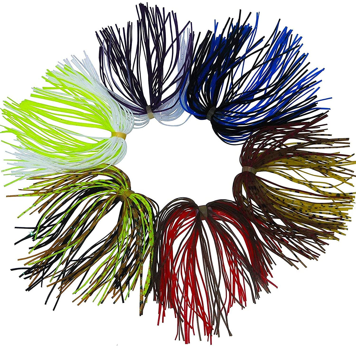 QHHVAIT Silicone Jig Skirts Fishing Lure Skirt for Spinners Bass Buzzs  Fishing Jigs Craw Jig Trailers Bass Jig Skirts : : Sports &  Outdoors